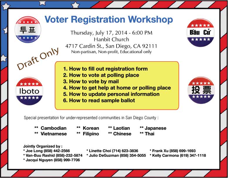 Voter Registration Workshop